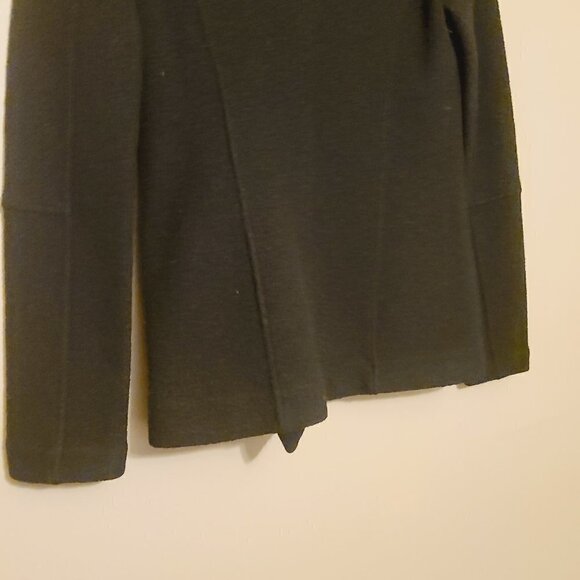 Jigsaw | Women's Black 100% Wool Diagonal Zip Jacket (Size XS) - Picture 13 of 14